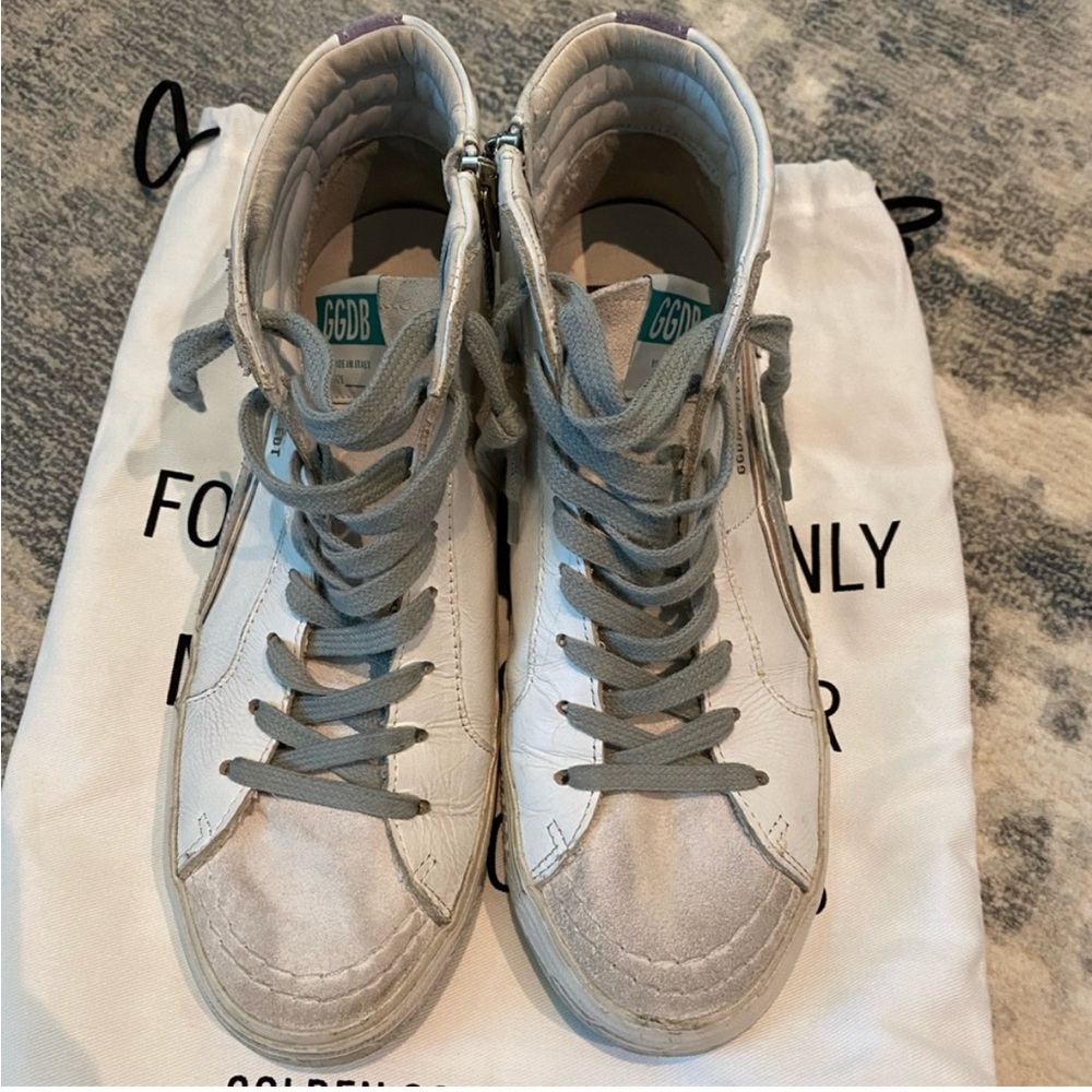 Golden Goose Slide White Leather